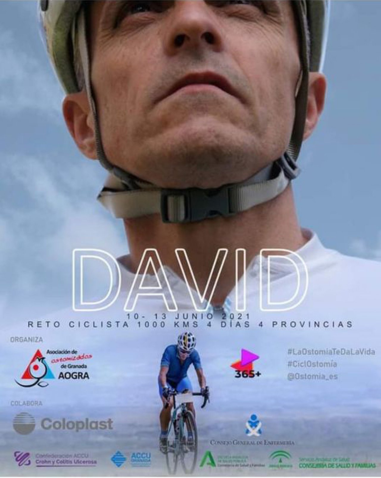 Cartel para el reto ciclista de 1000kms