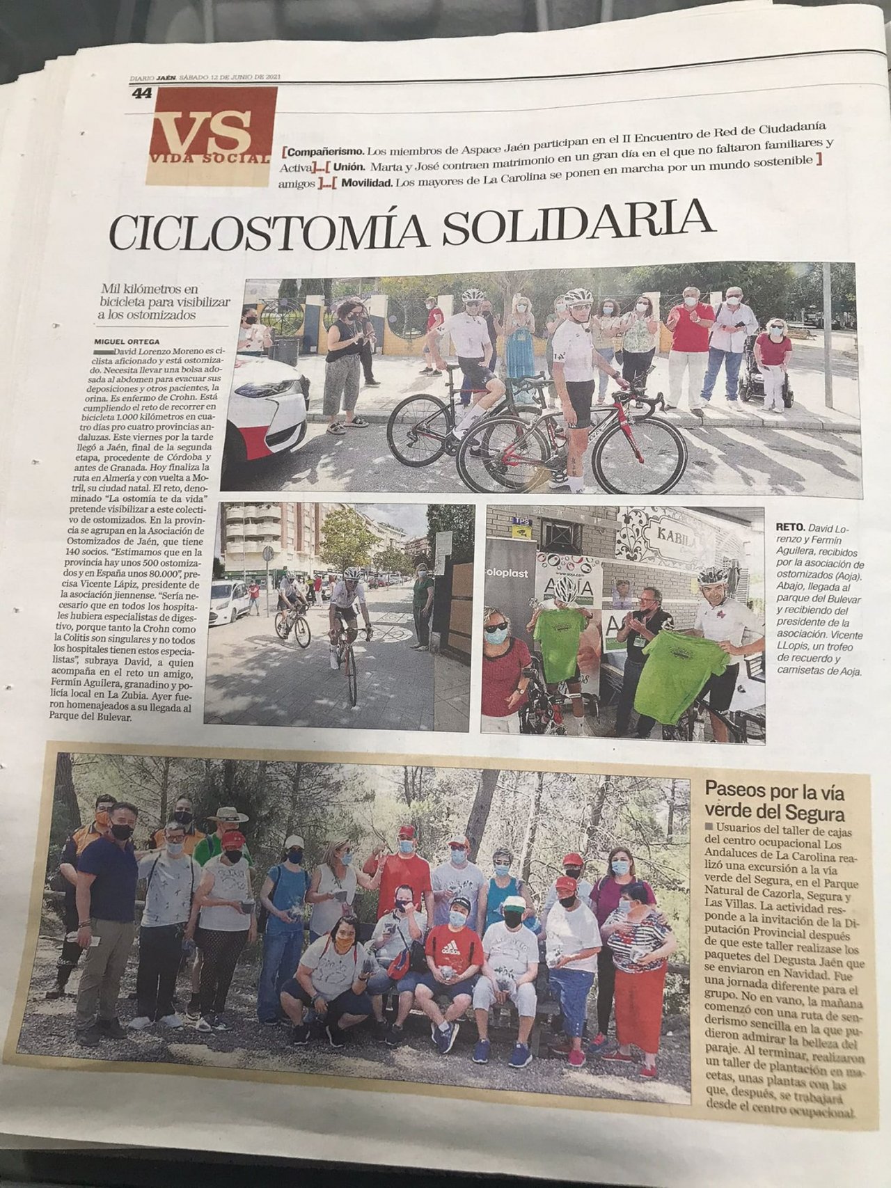 articulo reto en periódico Jaén
